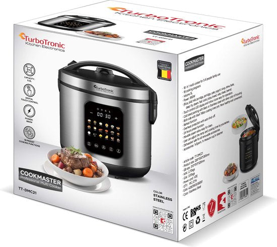 Multicuiseur TurboTronic DMC21 avec 18 programmes de cuisson - Noir
