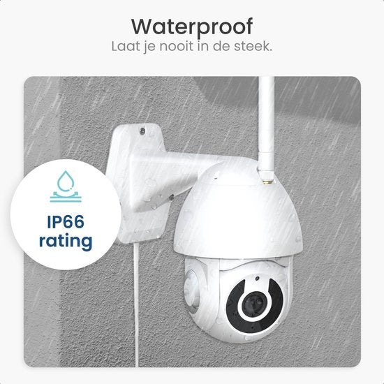 Gologi Superior Caméra d'extérieur - Caméra d'extérieur avec vision nocturne - Caméra de sécurité filaire - Caméra de sécurité - 3MP - Avec wifi et application - Blanc