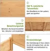 Jardinière surélevée en bois Yaheetech avec roulettes et étagère de rangement - Marron clair - 105,5 x 56,5 x 83,5 cm