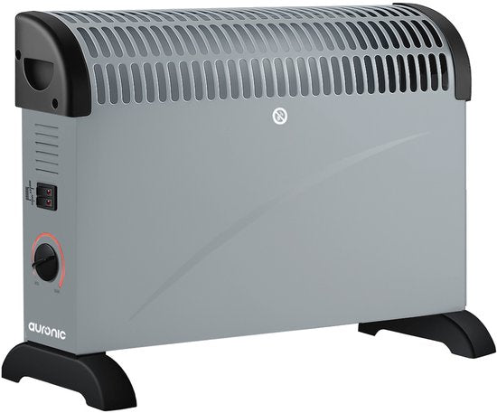 Convecteur électrique Auronic - 750/1250/2000 Watts - Thermostat réglable - Chauffage - Gris