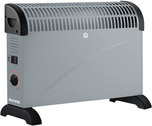 Convecteur électrique Auronic - 750/1250/2000 Watts - Thermostat réglable - Chauffage - Gris