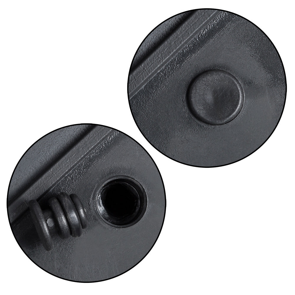 Casaria Boîte à fleurs en polyrotin crème 95x27x60cm