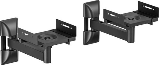 Support mural pour haut-parleurs universel - fixation murale de haut-parleurs - support mural pour haut-parleurs - fixation murale de haut-parleurs - orientable orientable inclinable - charge admissible de 25 kg - jeu de 2 pièces