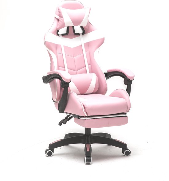 Chaise de jeu VDD avec repose-pieds - Rose