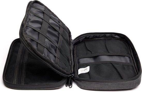 Pochette de rangement des câbles - Convient aux lecteurs électroniques, chargeurs et accessoires électroniques - Pochette de voyage pour câbles - Sunflake