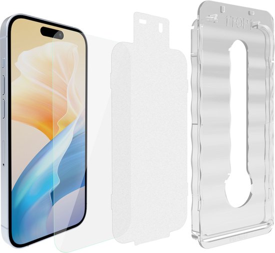 Behello Protecteur d'écran Privacy iPhone 16 Pro - Verre Privacy