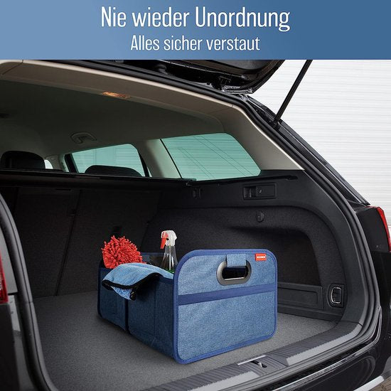 HELDENWERK Sac à bottes pliable avec velcro antidérapant - organisateur de bottes, boîte pliante pour voiture, sac à provisions - renforcé et stable