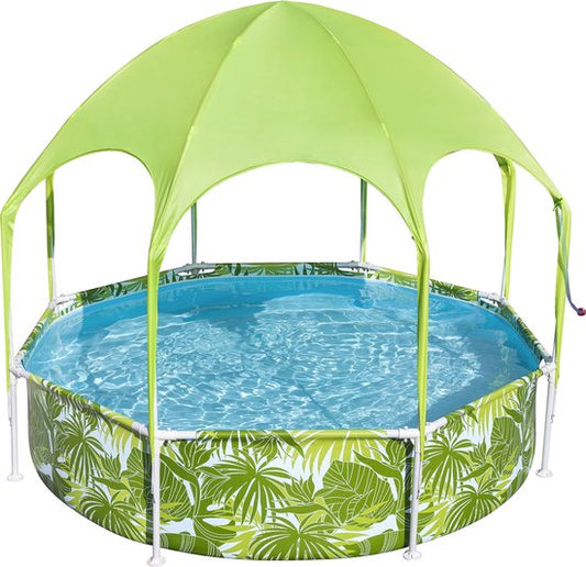 Bestway Splash-in-Shade Piscine hors sol ronde avec parasol UV Careful