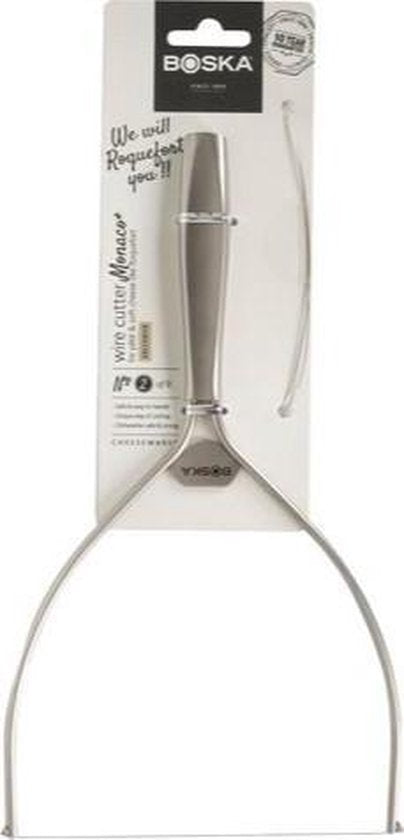 Boska Wire Cutter Monaco+ No.2 - Couteau à fromage pour fromage à pâte molle - acier inoxydable - Lavable au lave-vaisselle - Ustensiles de cuisine - Accessoires de cuisine - Garantie 10 ans