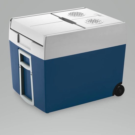 Glacière thermoélectrique Mobicool MT48W avec roulettes - 48 l - 12/230 V - bleu/blanc