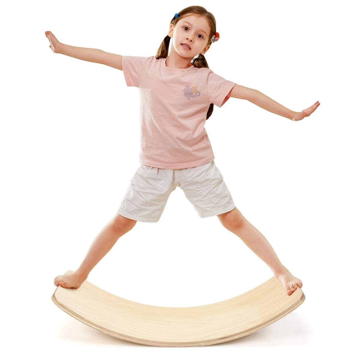 Coast Wooden Balance Board Waldorf Board en bois pour enfant 90 x 39 x 19.5 cm Nature