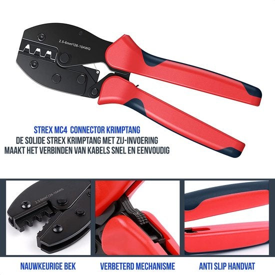 Outil de sertissage pour connecteur MC4 | Panneaux solaires - Câble solaire | 2.5-4-6mm2