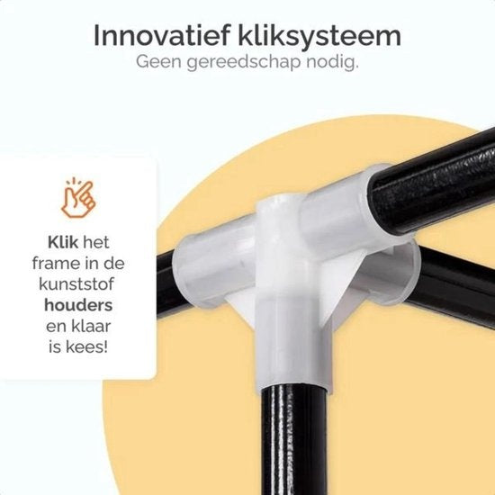 Goliving Penderie pliante - Penderie armoire - Penderie - Armoire pliante en tissu - Armoire de camping - 175x150x44 cm - Noir