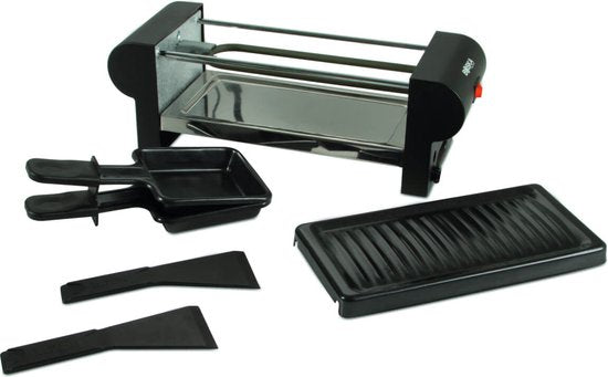 Boska Raclette Mini 220V - pour fondre et griller - 2 personnes - Noir