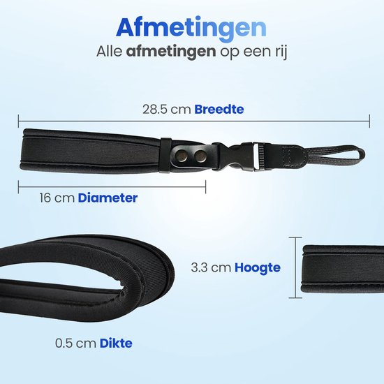 Sangle de poignet pour appareil photo Garpex® - Conception confortable - Sangle de poignet réglable