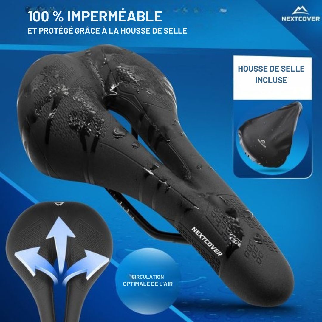 Selle de vélo NEXTCOVER® -MountainBike avec mousse à mémoire 3.0 - L'original - ergonomique - pour femmes ou hommes - noir