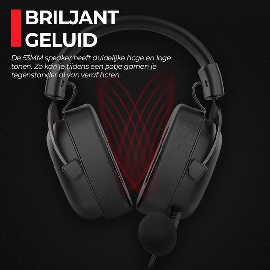 Gamenote Casque de jeu - PC, Xbox, PS4 - Avec microphone - Réduction du bruit