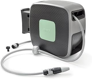 GF Rewall Style Wall Hose Box 35m x 1.5m - Gris - Automatiquement rétractable