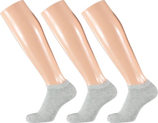 Apollo Sneaker Socks Basic Bamboo Grey 3-pack Taille 43-46