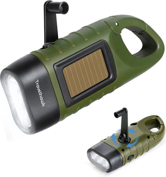 Travelhawk Rewindable Flashlight - Led Pinch Cat with Dynamo - Manual without Battery Rechargeable - Emergency Kit