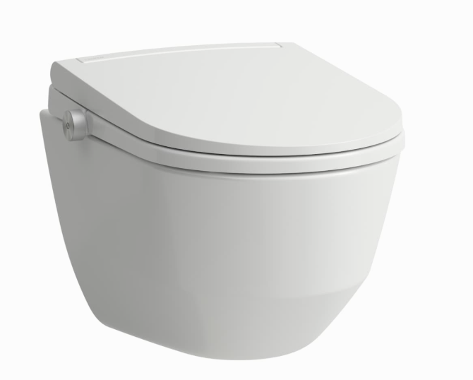 WC-douche suspendu Laufen Cleanet Pro Lite – Sans rebord – Blanc – Siège à fermeture douce – Avec fonction de lavage, nettoyage par UV, Wi-Fi et application – 27 kg
