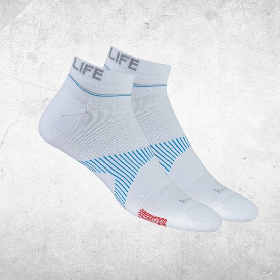 NeuroSocks NoShow blanc S (35-38) - - Chaussettes - bien-être - Au travail, pendant le sport et les loisirs - Motif Neuro Tech « VOXX HPT Pattern »