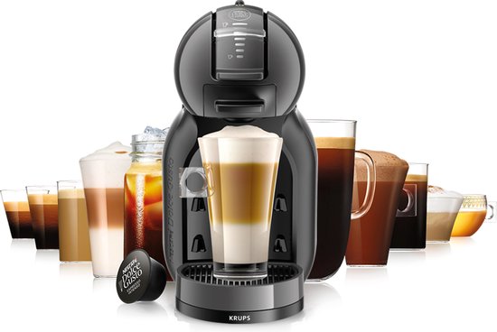Krups NESCAFÉ Dolce Gusto Mini Me KP1238 - Machine à café à dosettes - Anthracite - Arrêt automatique - Compacte - Pour dosettes Dolce Gusto