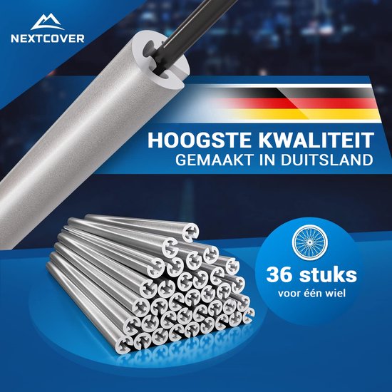 Nextcover® Spoke Reflectors Bicycle 36 Pieces - The Original - [3M Scotchlite] Maximum Visibility I Spoke Light Bicycle I Bicycle Reflectors I Alternative to cat eyes bicycle