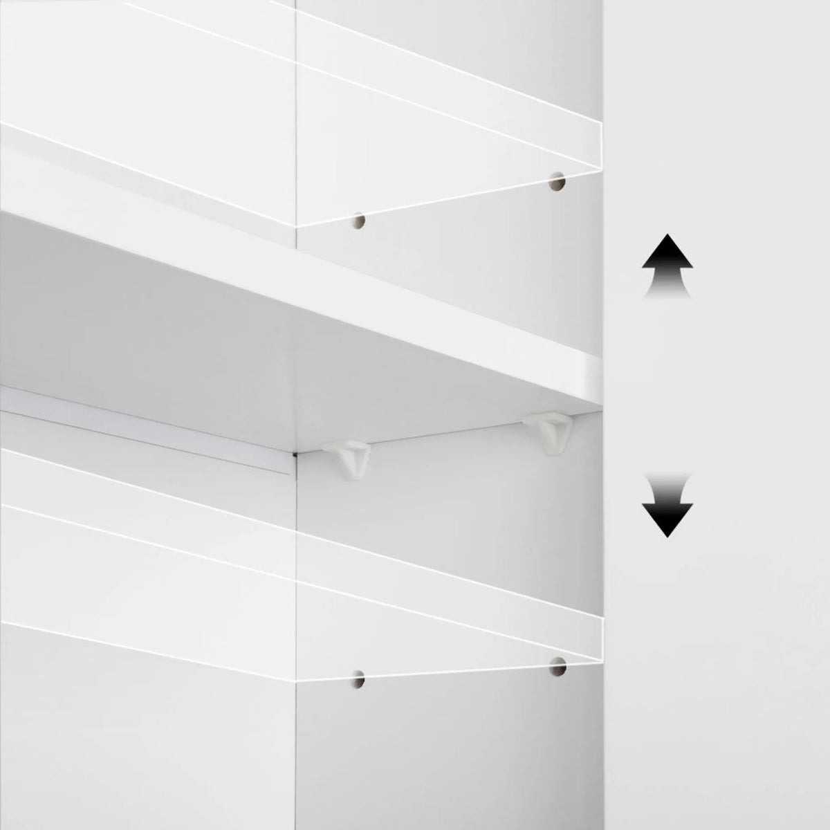 Armoire murale de salle de bains Yaheetech - Blanche - 48,5 x 14 x 73 cm - Porte-serviettes, compartiment ouvert, étagères réglables