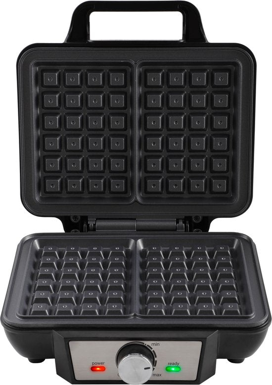 Tomado TWM2301S - Gaufrier - Gaufrier - 2 gaufres - 23 x 17 cm - sans PFAS - acier inoxydable