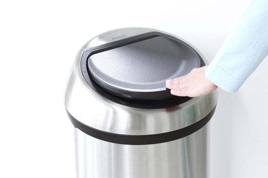 Brabantia Touch Bin Prullenbak - 60 liter - Matt Steel