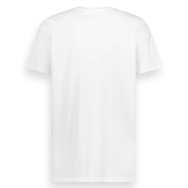 3x LebasQ Fit T-Shirt - Col en V Regular Fit - Blanc - Taille L - 180 g/m² - 95% coton BCI