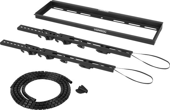 VONROC Support TV - Support TV mural inclinable pour 37 à 75 pouces - Universel jusqu'à 50 kg. - Matériel de montage inclus