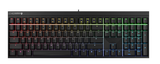 Clavier mécanique Cherry MX 2.0S – Format standard avec rétroéclairage RVB – Touches en ABS noir
