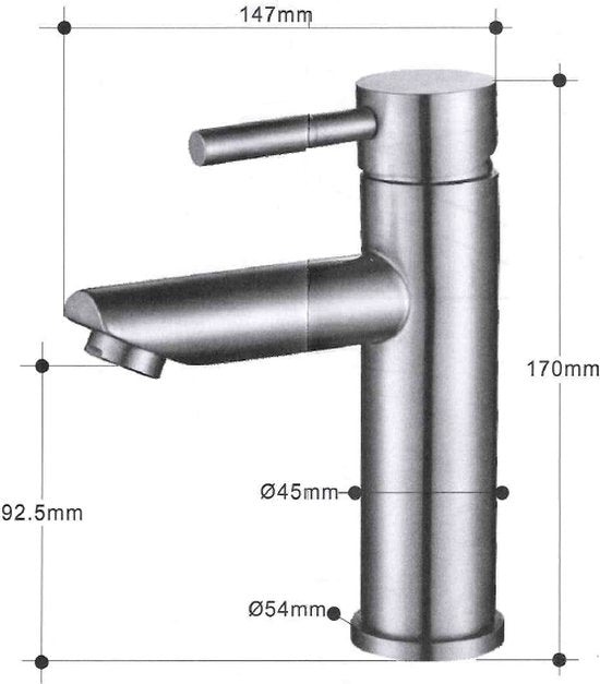 Allibert Loli mitigeur de lavabo noir mat