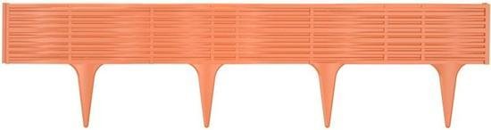 Treillis décoratif L390cm H18.6cm/5 pcs plastique/brun