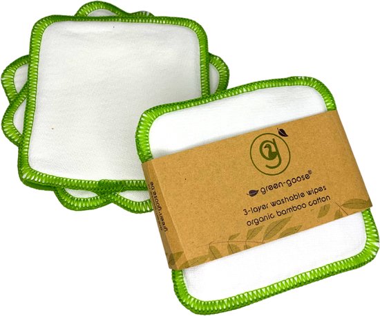 12 pièces de tampons en coton réutilisables - tampons en coton doux et lavables - durables et biologiques - sac de lavage inclus