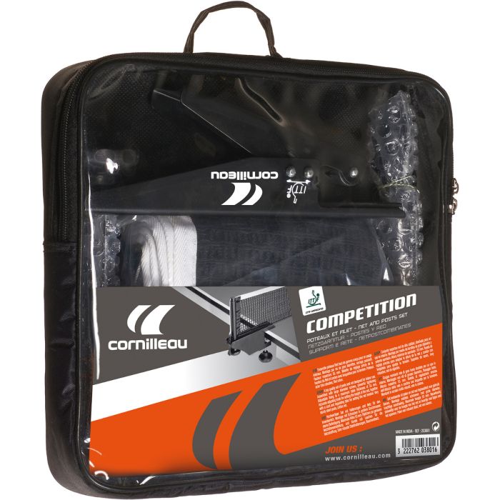 Ensemble poteau-filet Cornilleau Competition - ITTF - Réglable - Pour 610 ITTF