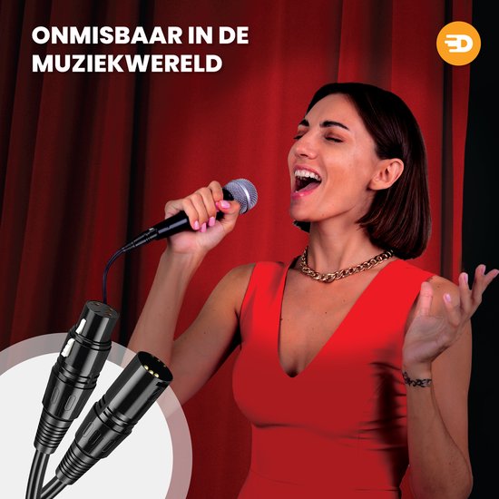 Drivv. Premium XLR Cable - Câble pour microphone - Mâle vers femelle 3 broches - 3 mètres