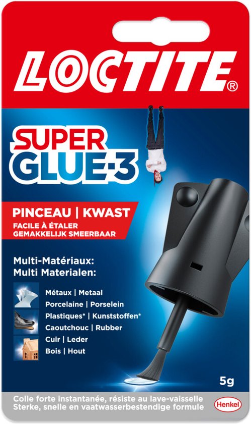 Loctite Pinceau 5 g Haute précision | Application idéale au pinceau | Seconde colle de haute précision | Colle instantanée pour application universelle | Colle instantanée, Multi Glue & All Purpose Glue | Hobby| & Repair Seconde colle
