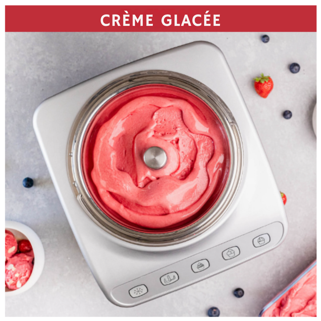 Magimix - Machine à glace auto-congelante - Sorbet/Glace/Grantité - 3 programmes automatiques - 2L - Argent