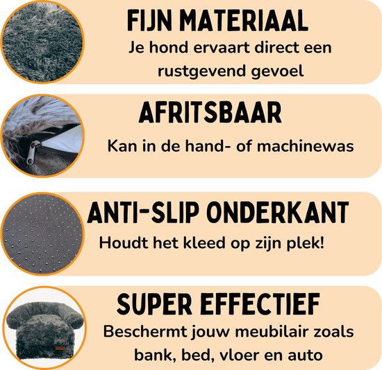 By Cee Cee - Dog Rug Bench Original - Dog Rug Bench - Dog Basket - Premium - Fully Unzipable - Dark Grey - Size XL