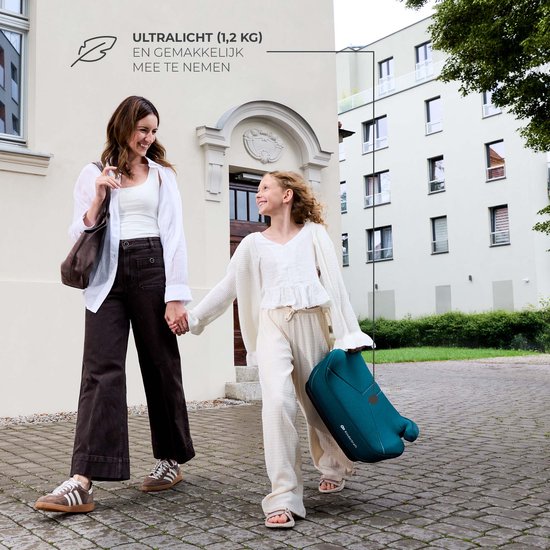 Kinderkraft I-BOOST 2 i-Size - Rehausseur - Siège auto rehausseur - 125-150 cm, 22-36 kg – 6-12 ans – Homologué R129 – Gris