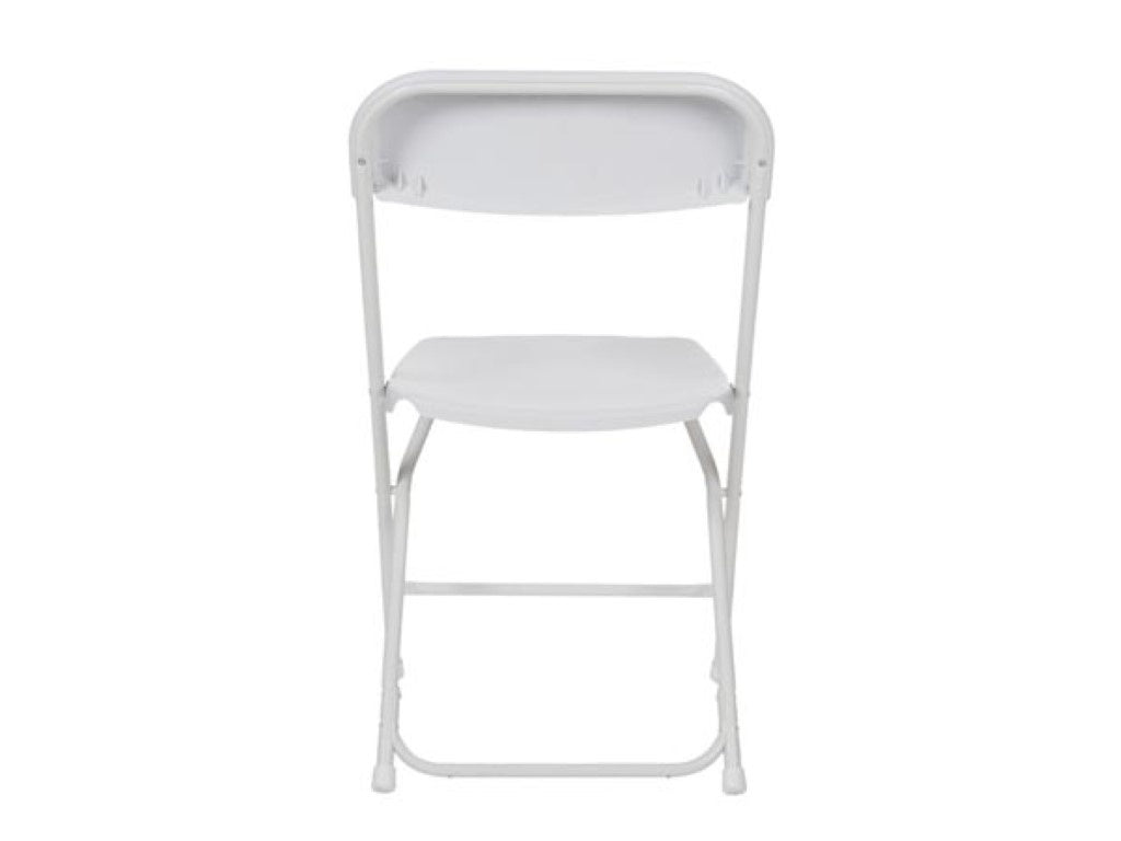 Chaise pliante Perel, pliable, résistant aux intempéries, max. 120 kg, blanc