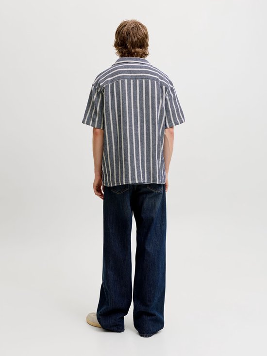 Jack & Jones - Chemises pour homme - Chemise Coba Stripe Resort - Bleu - Taille M