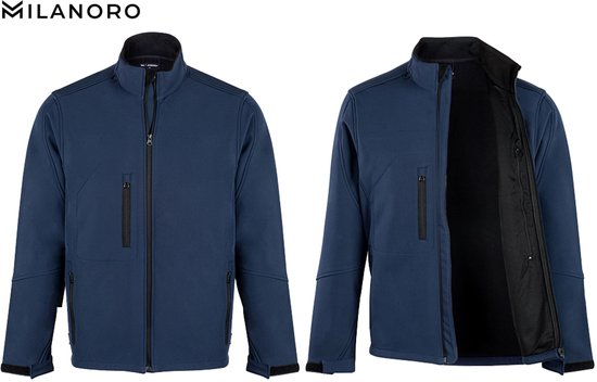 Milanoro - Vestes coupe-vent et imperméables - Veste avec capuche - Marine - XXL