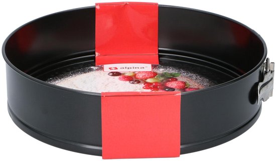alpina Springform - Antiadhésif - Métal - Ø 28 x 6,7 CM - Noir