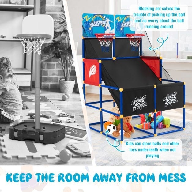 Coast Basketball set for kids - arcade - 2 joueurs - 90 x 90 x 140 cm