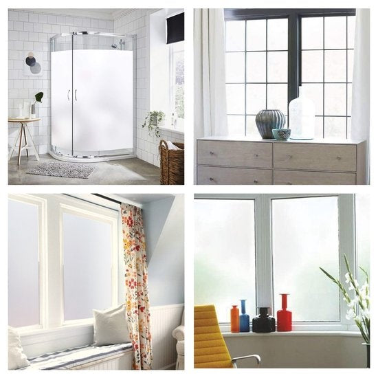 Homewell Film pour fenêtre HR++ 70x300cm - Protection solaire et isolation - Anti-opaque - Autocollant - Verre laiteux