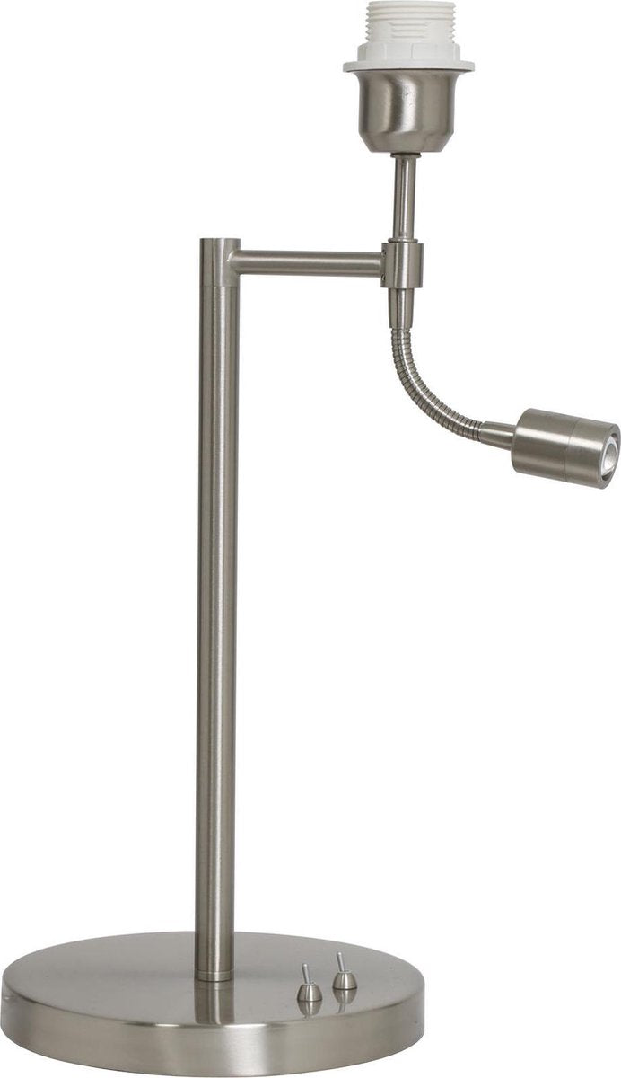 Light & Living Abat-jour CALGARY - Nickel Satiné - Avec Ledflex